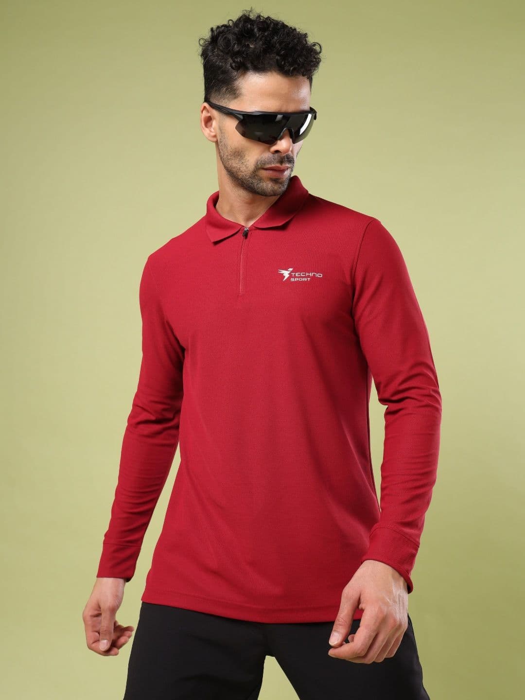 Technosport Polo Collar UPF50 Slim Fit Tshirt - view 1