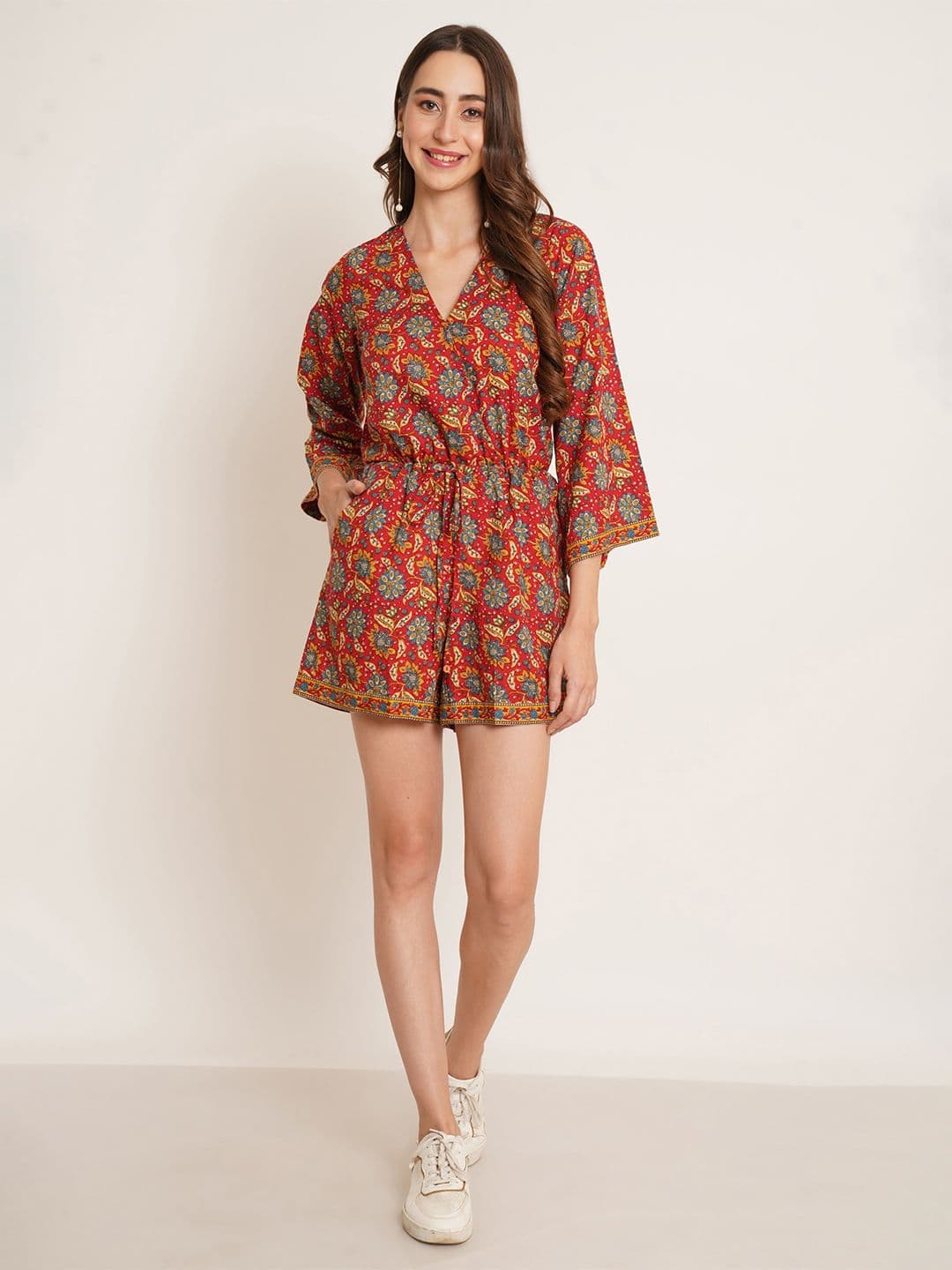 KALINI Women Cotton Printed Jumpsuit - view 1