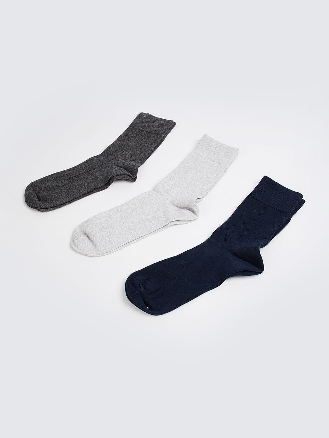 max Pack Of 3 Men Assorted Calf-Length Socks - view 1
