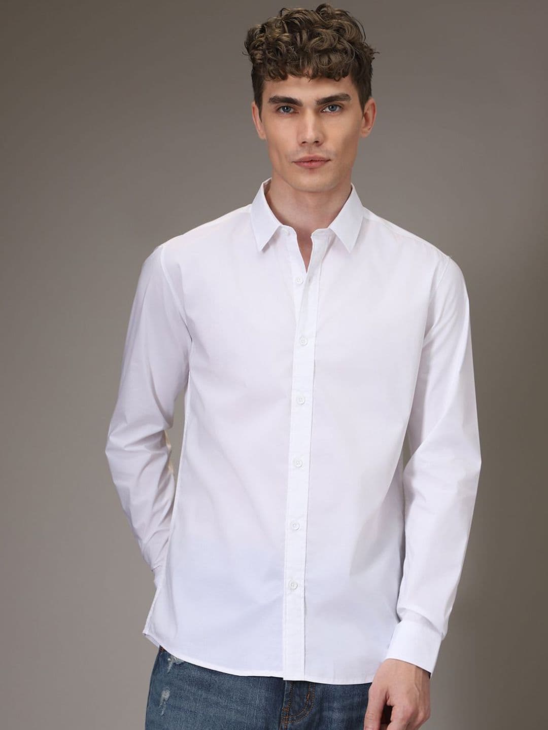 Banana Club Men Long Sleeves Cotton Shirt - view 1