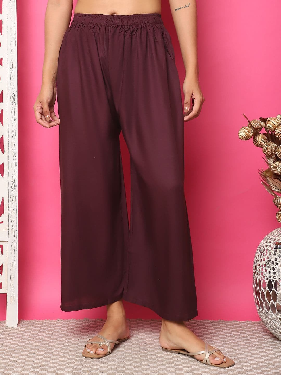 TAG 7 Women Flared Wide Leg Palazzos - view 1