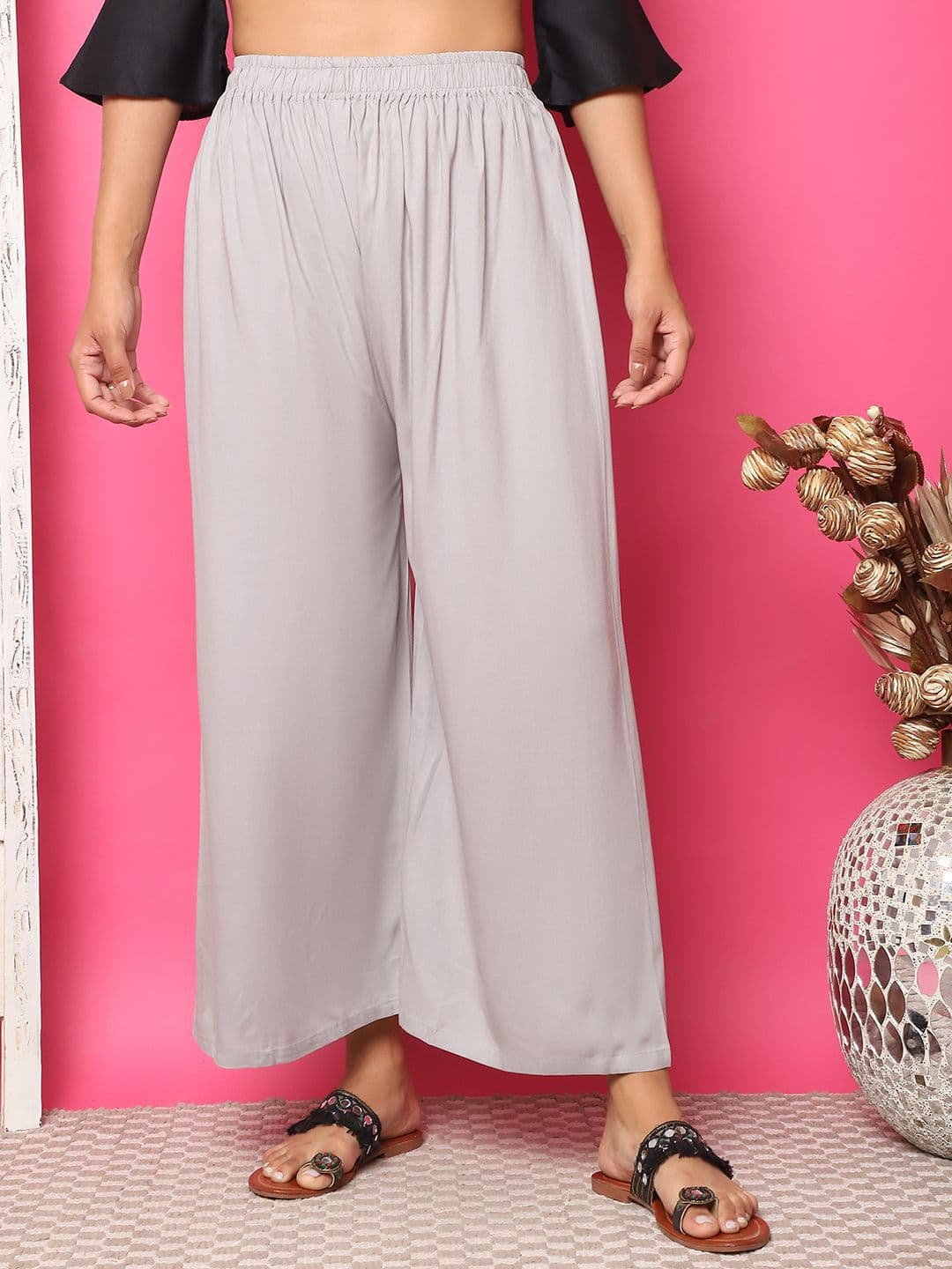 TAG 7 Women High Rise Flared Palazzos - view 1