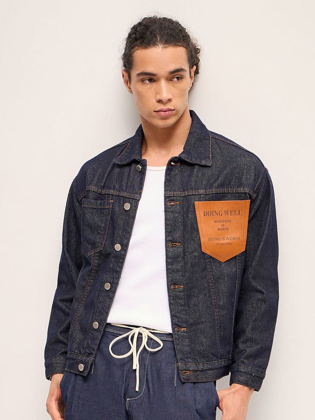 THE BEAR HOUSE Men Solid Spread Collar Jacket - view 1