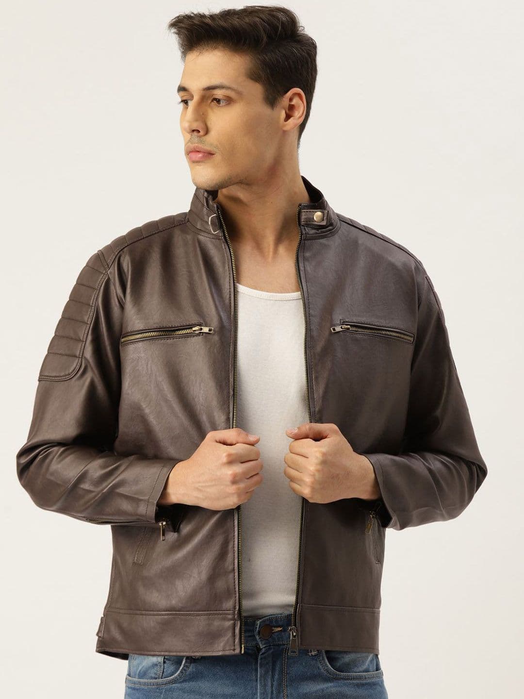 Leather Retail Men Lightweight Tailored Jacket - view 1
