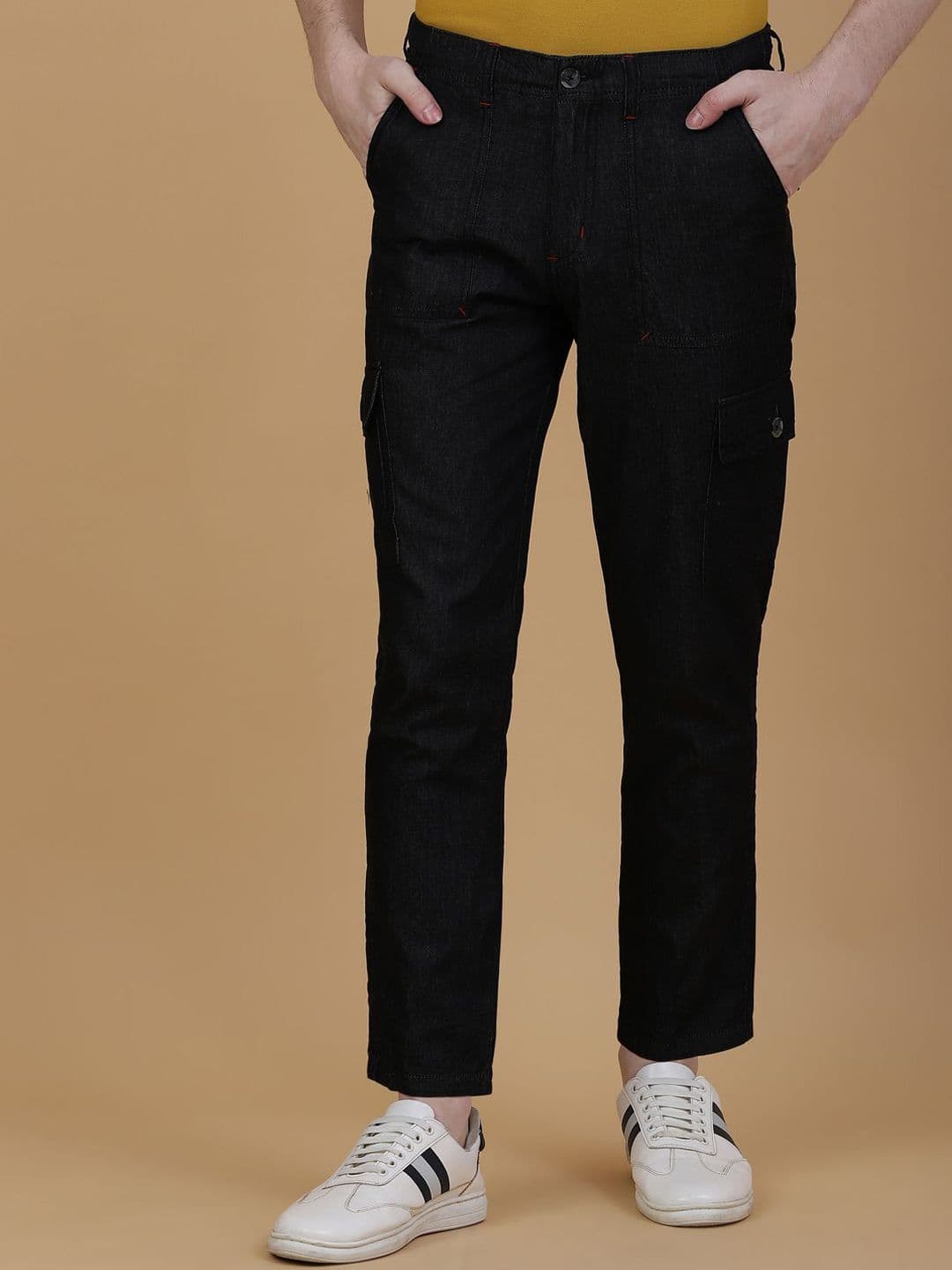 MANTICORE Men Relaxed Fit Cargo Jeans - view 1