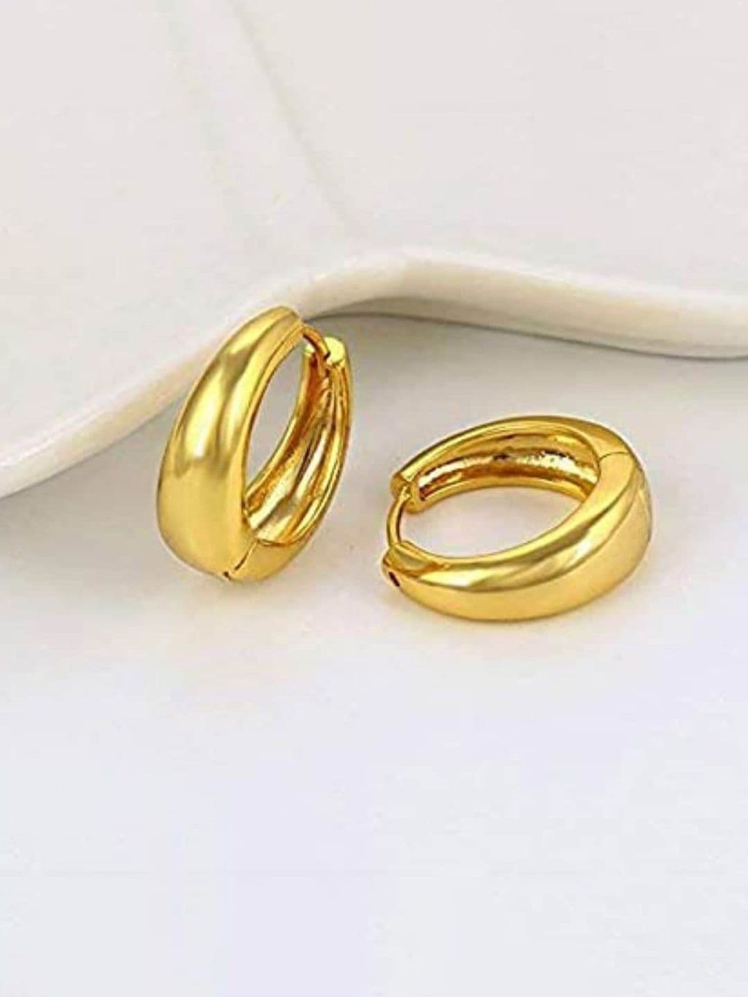 KRENOZ Stainless Steel Circular Hoop Earrings
