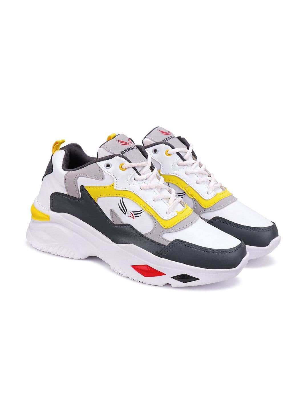 BERSACHE Men Leather Running Non-Marking Shoes - view 1