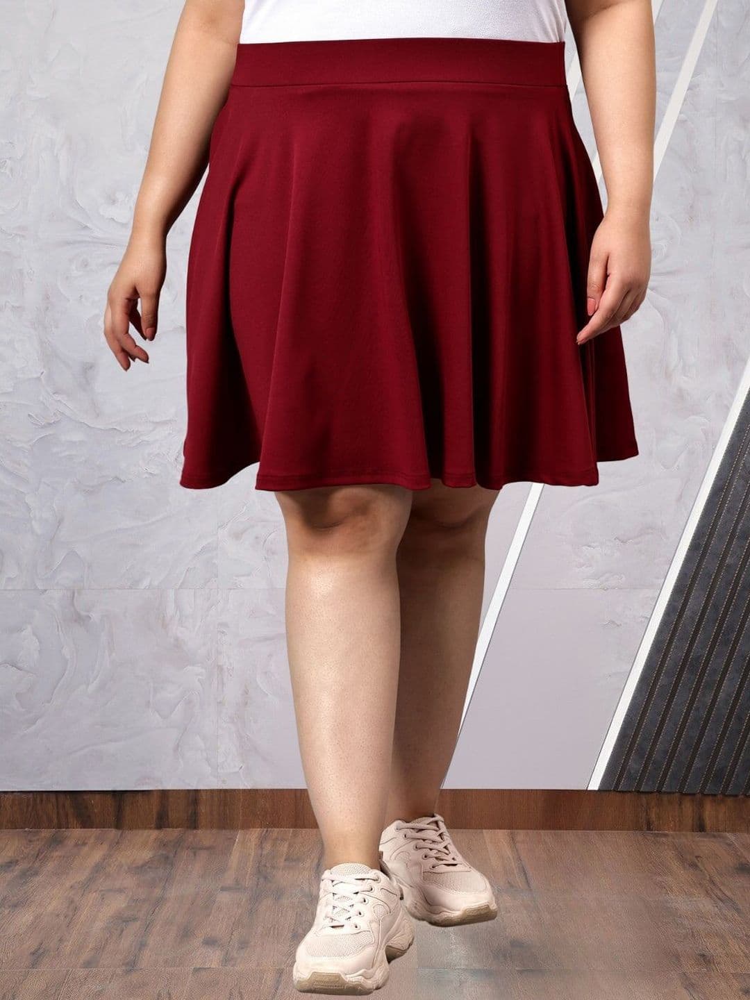 BAESD Women Plus Size Flared Above Knee Skirt - view 1