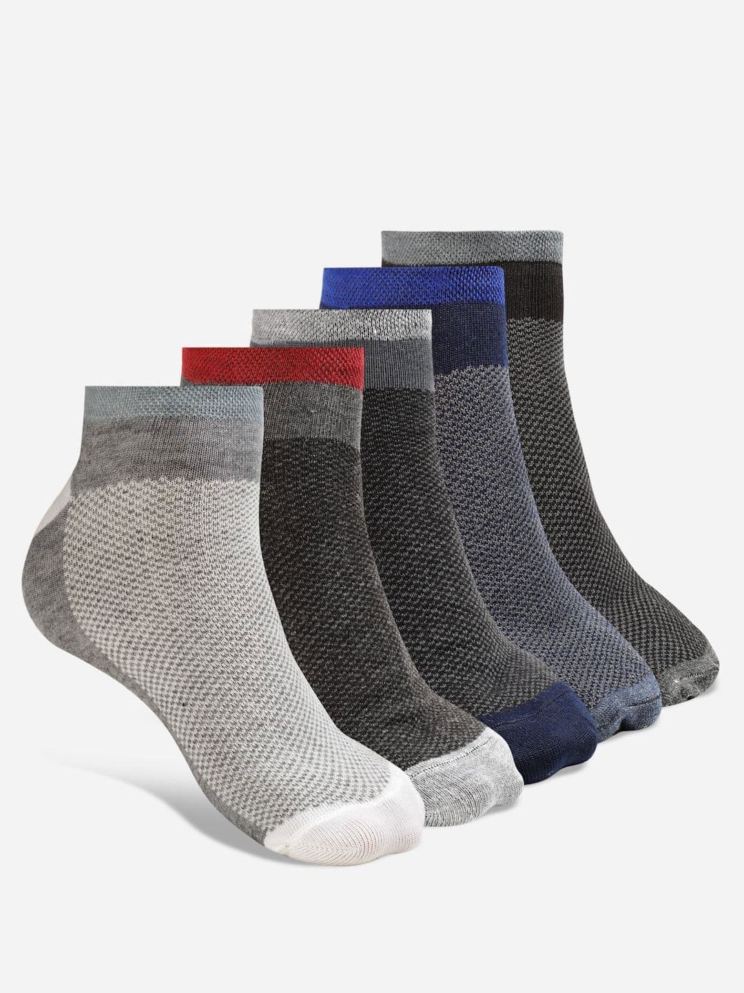 Texlon Pack Of 5 Patterned Ankle-Length Socks - view 1