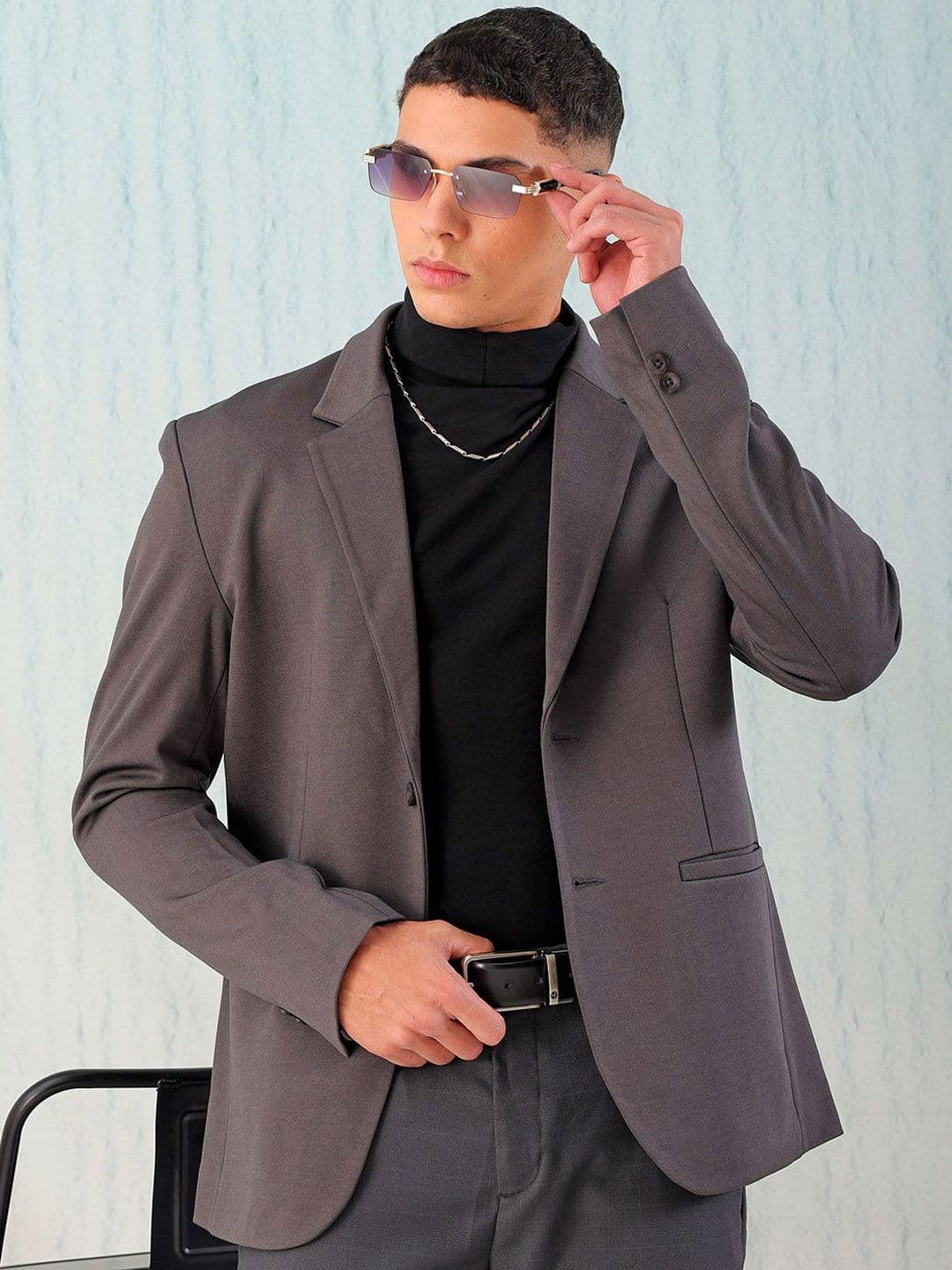The Indian Garage Co. X Luxe Men Notched Lapel Single Breasted Blazers Blaze