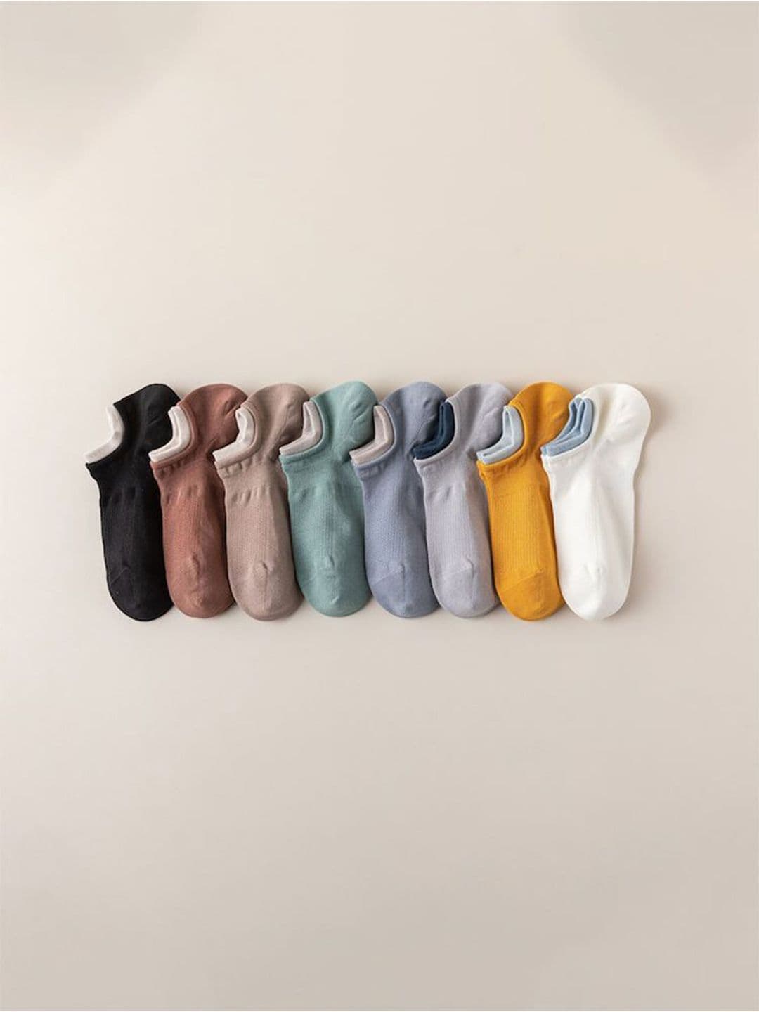Sockscarving Men Pack Of 8 Cotton Shoe Liner-Length Socks - view 1