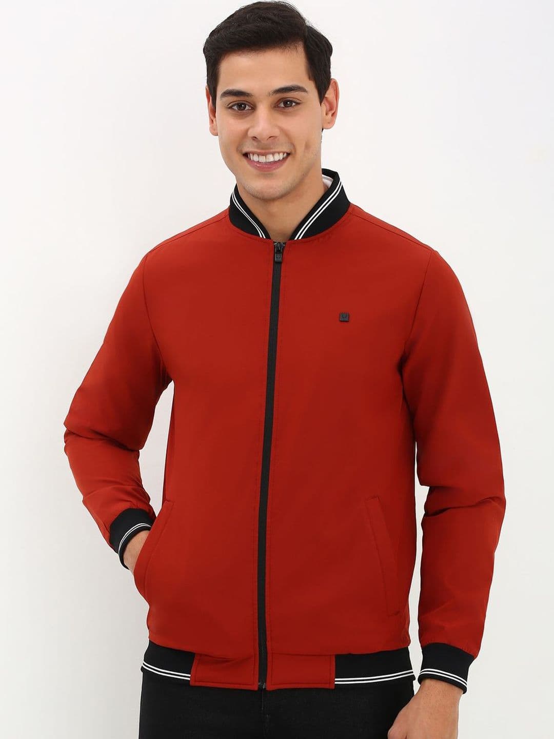 Allen Solly Men Solid Stand Collar Jacket - view 1