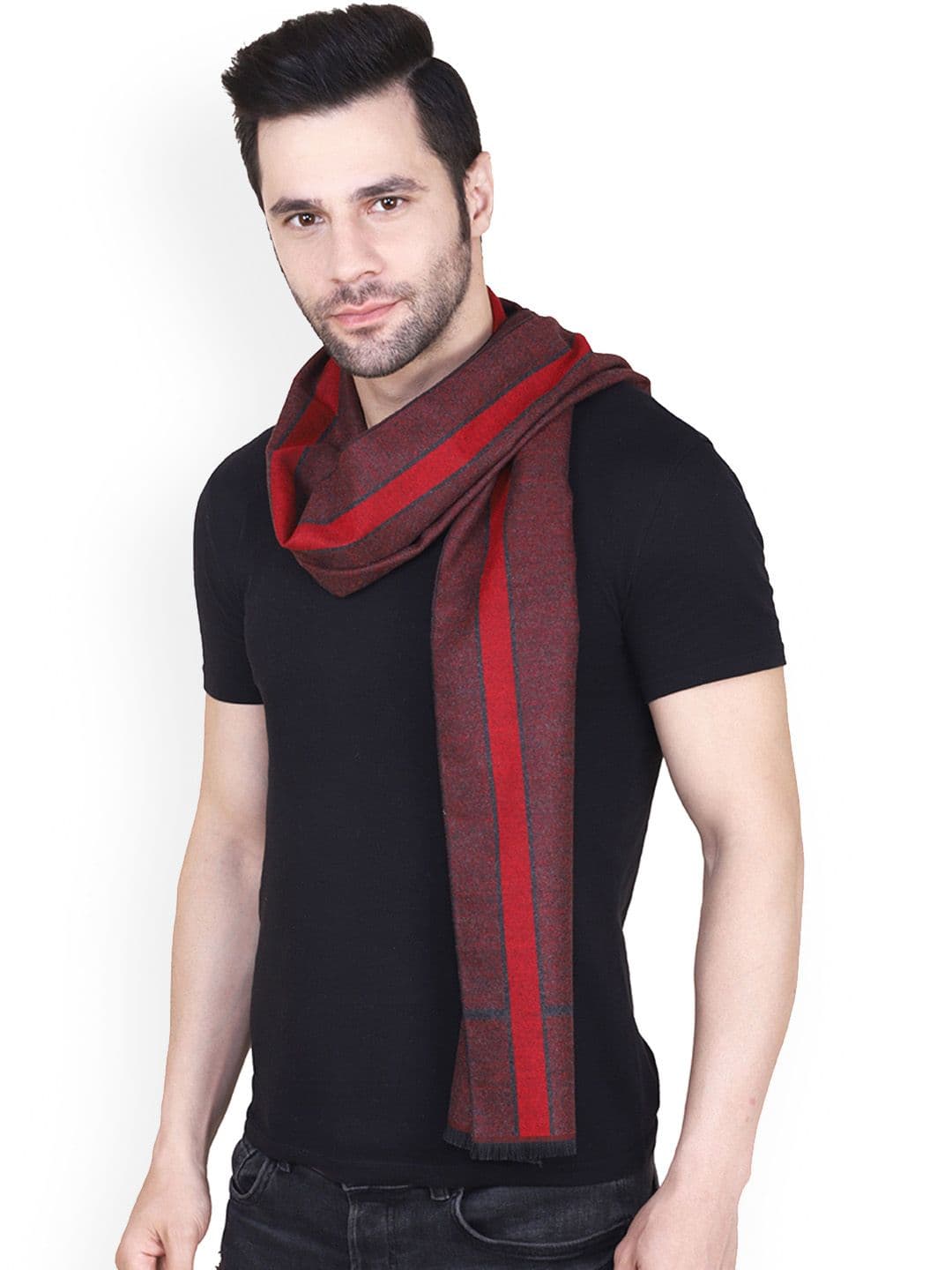 Cazzano Men Striped Merino Wool Mufflers - view 1