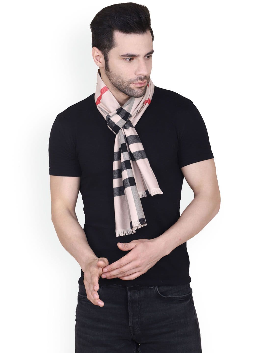 Cazzano Men Checked Merino Wool Mufflers - view 1