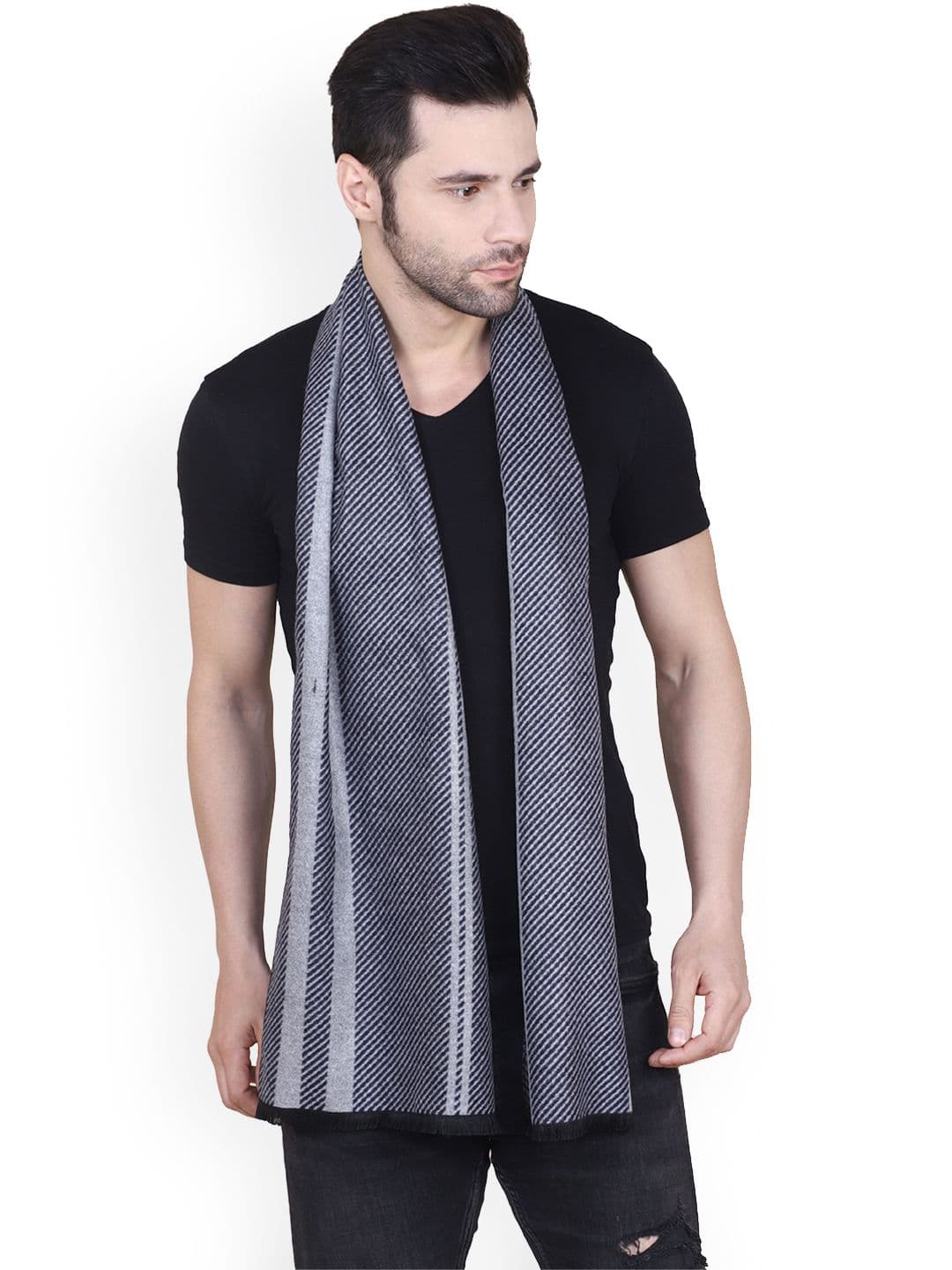 Cazzano Men Striped Merino Wool Mufflers - view 1