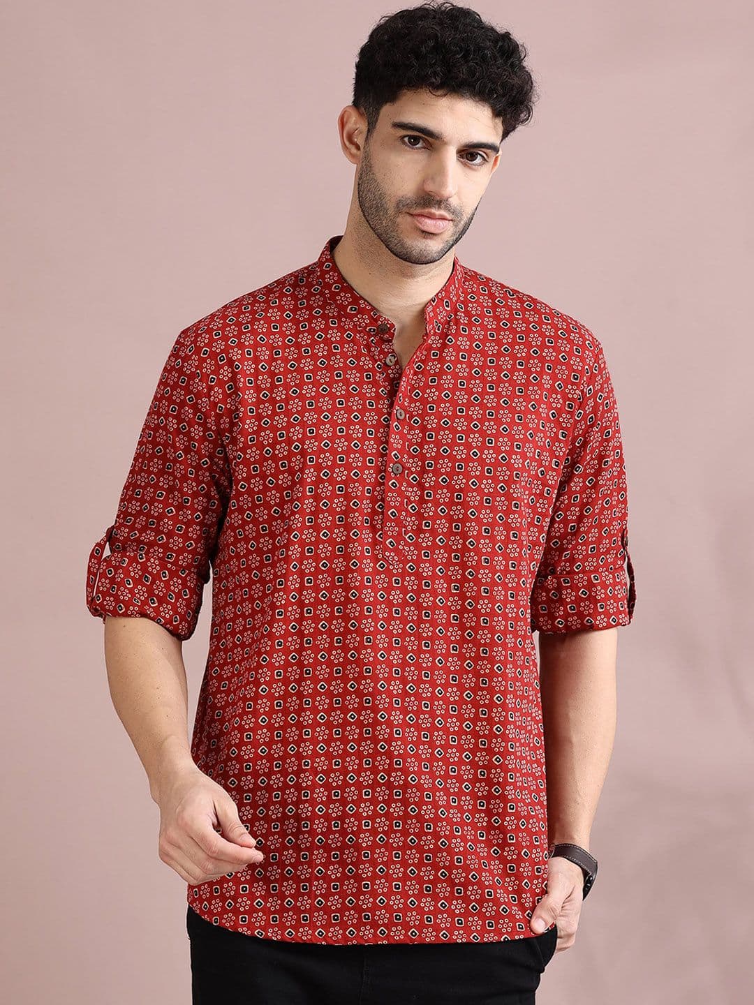 FILORI STUDIO Men Pure Cotton Ethnic Motifs Printed Kurta - view 1