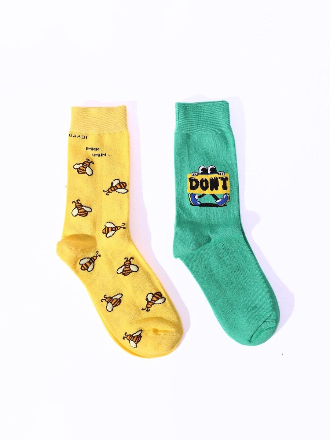 Thela Gaadi Pack Of 2 Patterned Calf-Length Socks - view 1