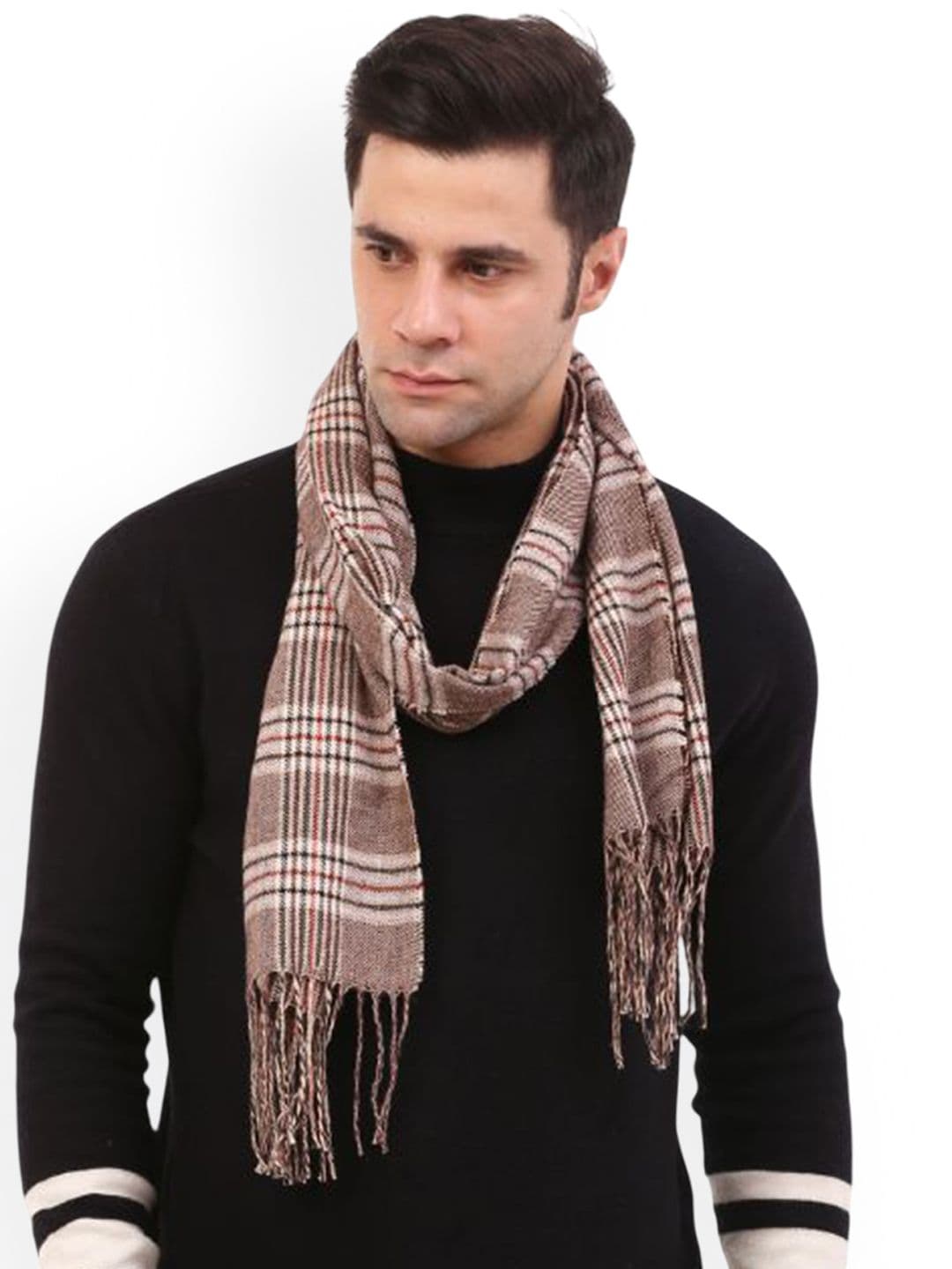 Cazzano Men Checked Acrylic Mufflers - view 1