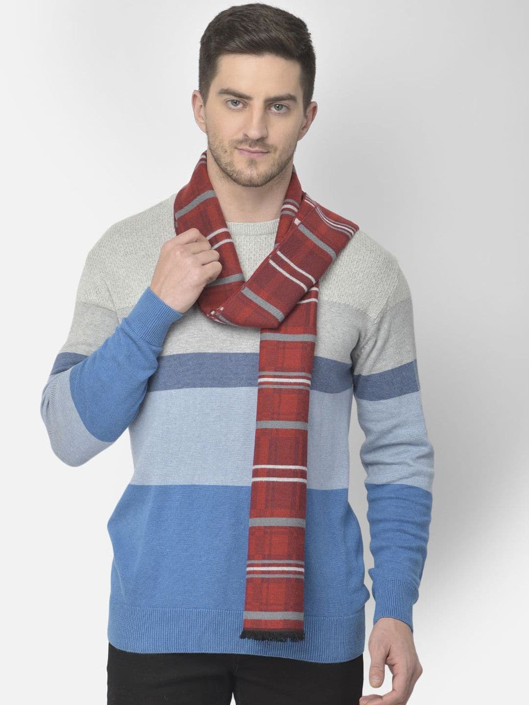 Cazzano Men Striped Acrylic Mufflers - view 1