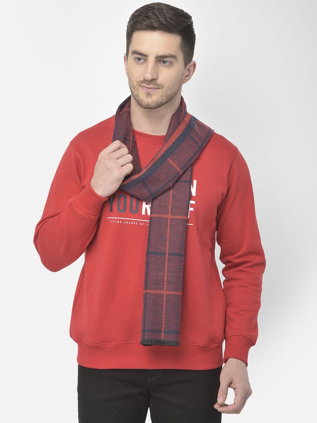 Cazzano Men Checked Acrylic Mufflers - view 1