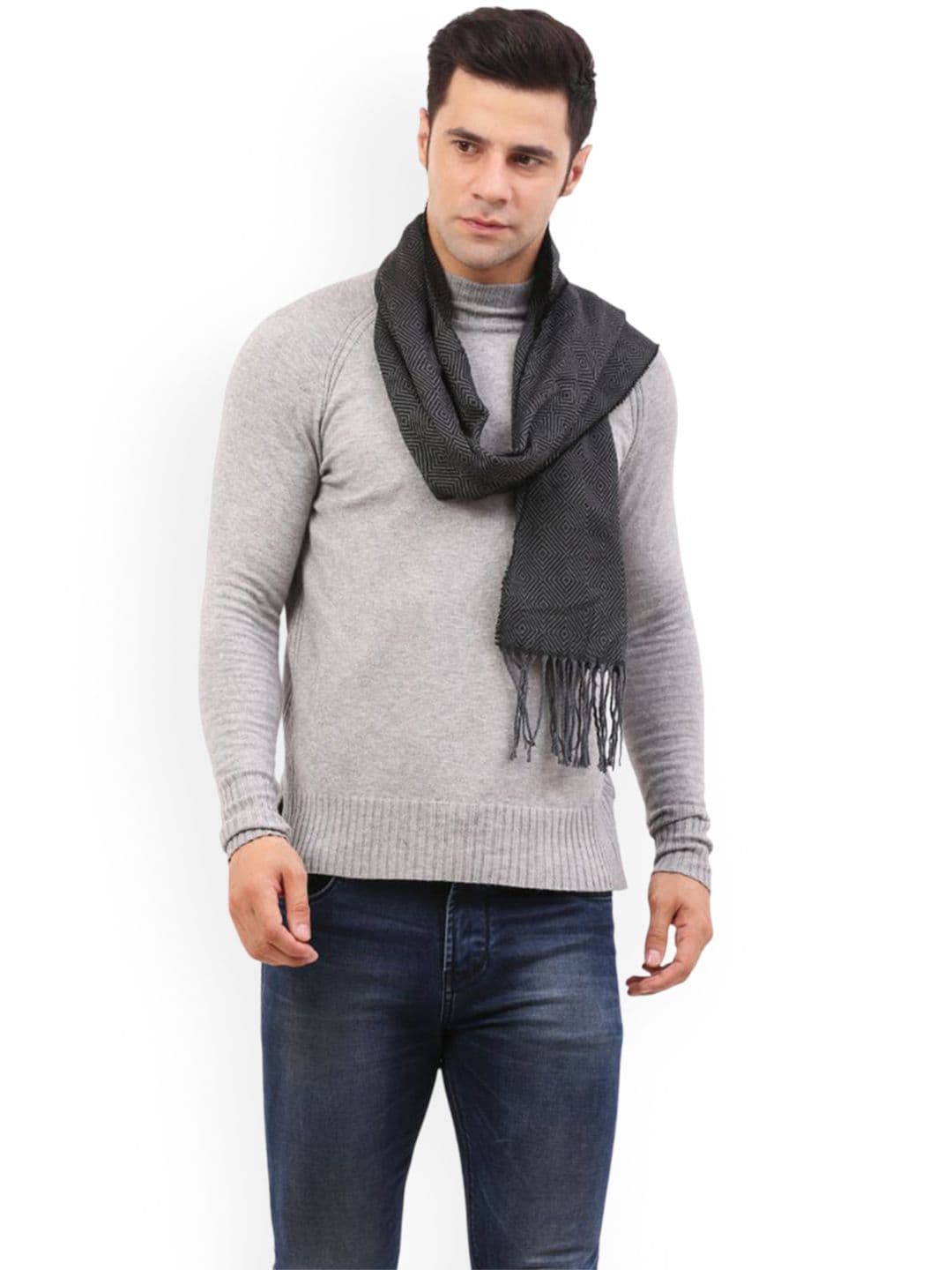 Cazzano Men Mufflers with Tassels - view 1