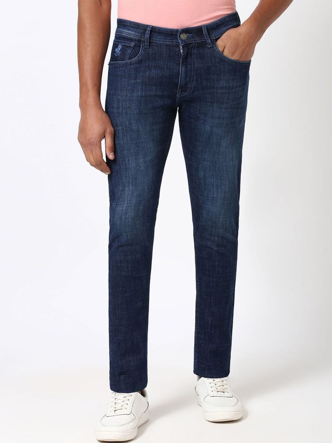 Peter England Casuals Men Cotton Slim Fit Light Fade Jeans - view 1