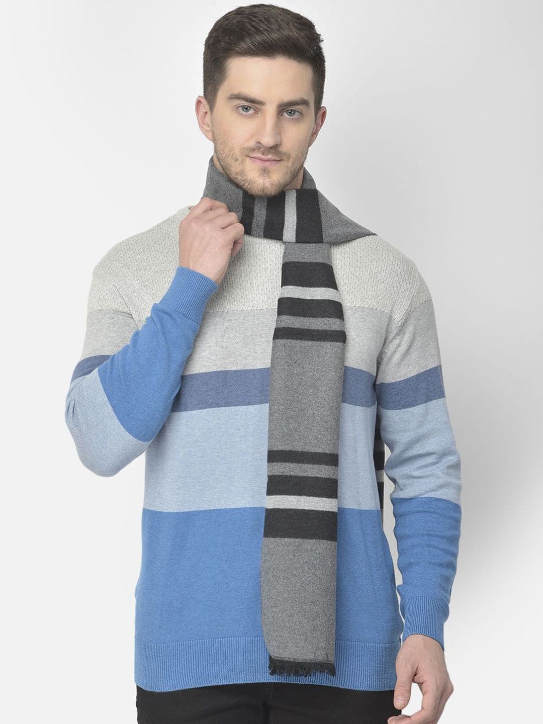 Cazzano Men Striped Acrylic Mufflers - view 1