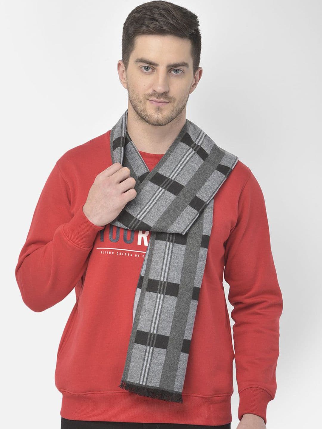 Cazzano Men Acrylic Checked Mufflers - view 1