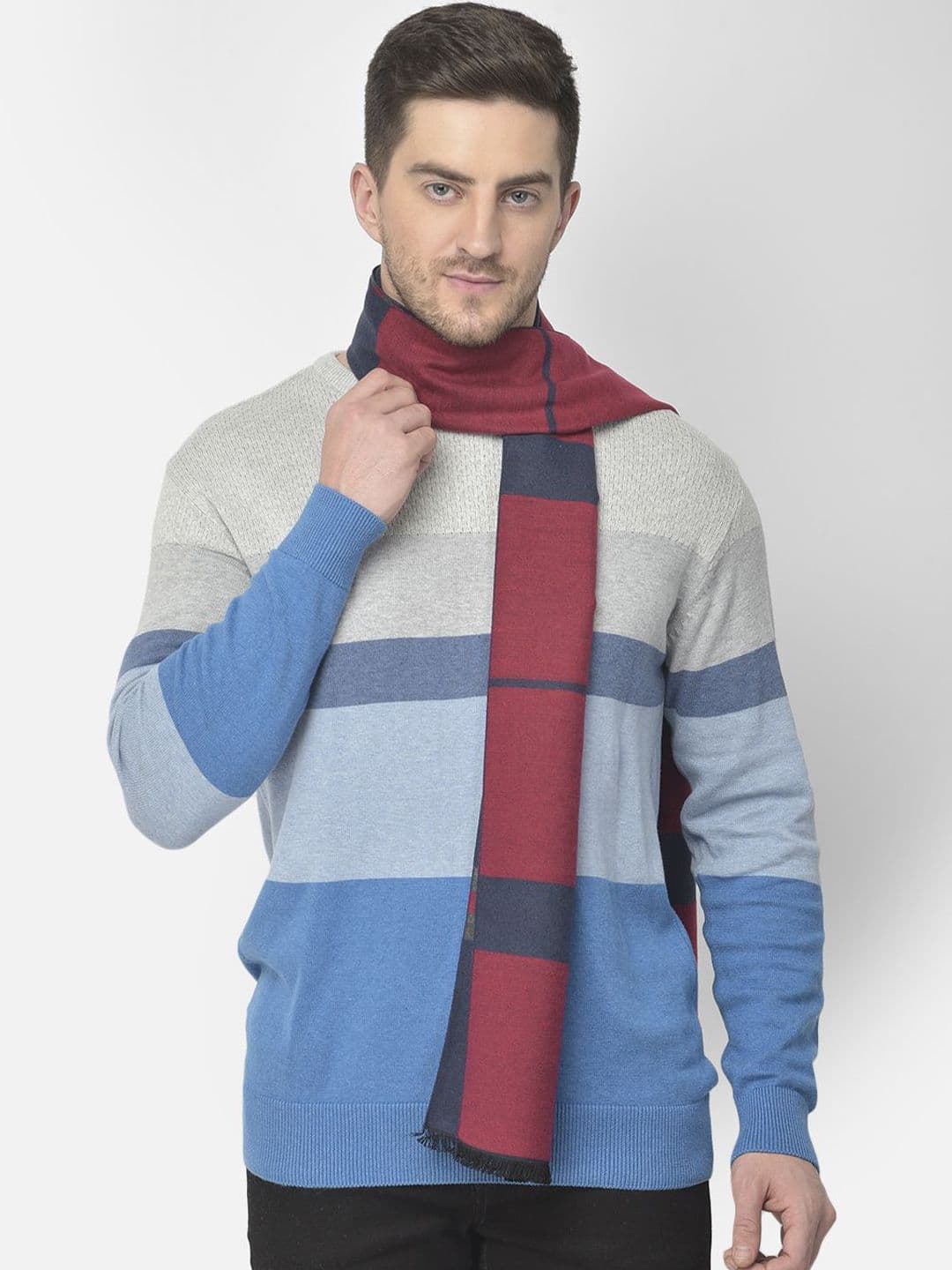 Cazzano Men Patterned Acrylic Mufflers - view 1