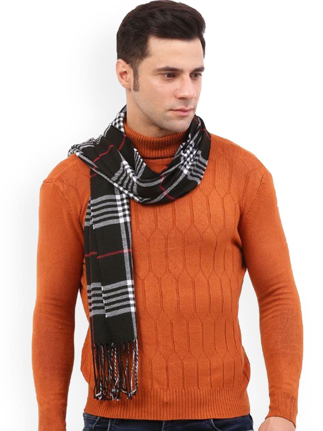 Cazzano Men Checked Acrylic Mufflers - view 1
