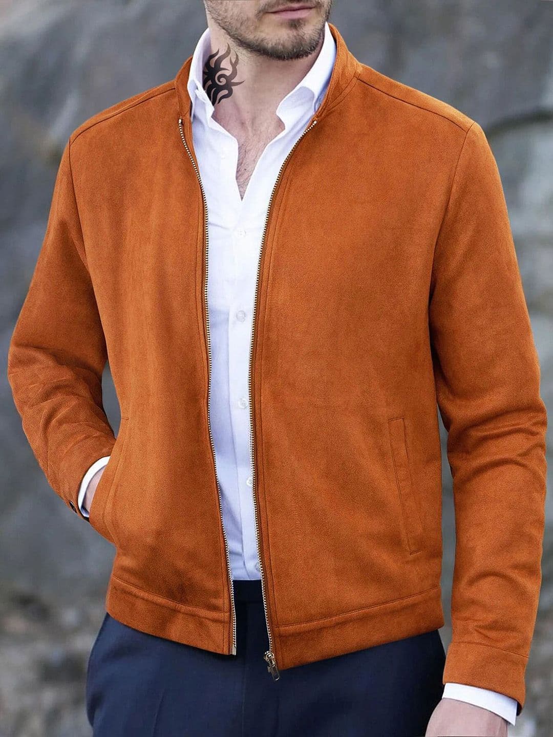 StyleCast x Revolte Men Lightweight Open Front Jacket - view 1