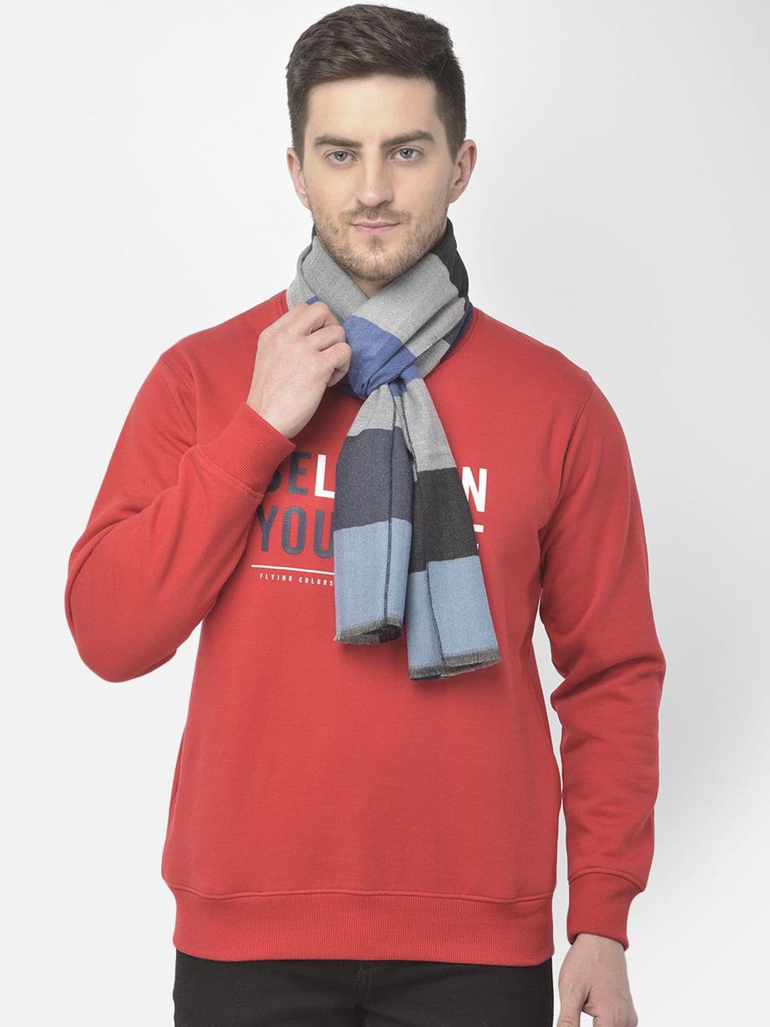 Cazzano Men Checked Muffler - view 1