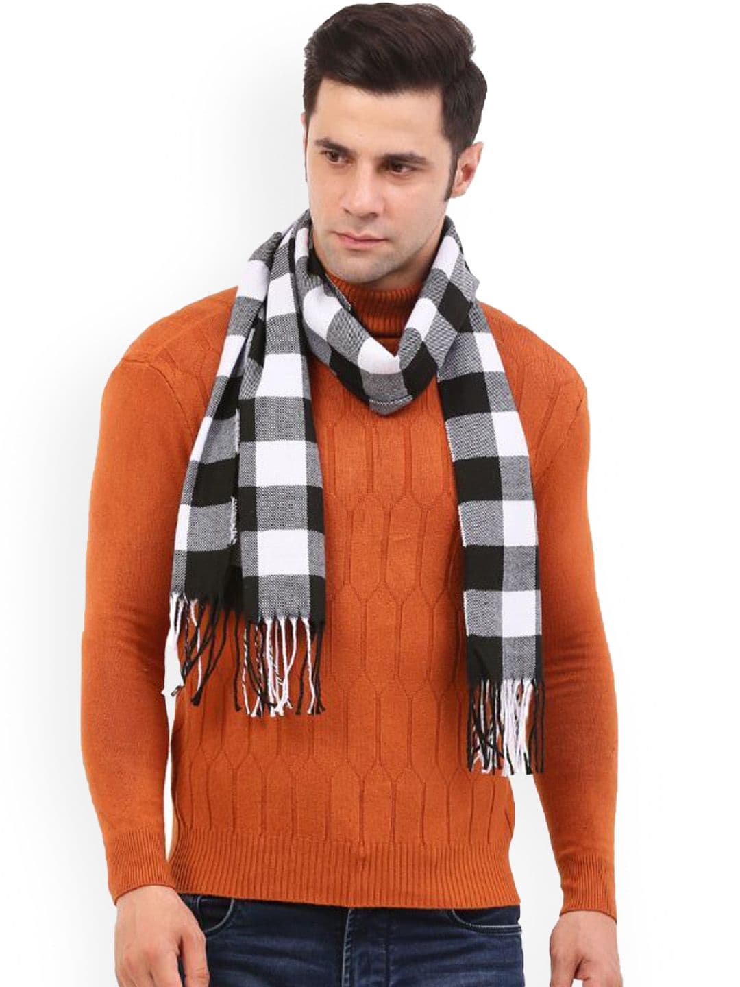 Cazzano Men Checked Mufflers With Tassels - view 1