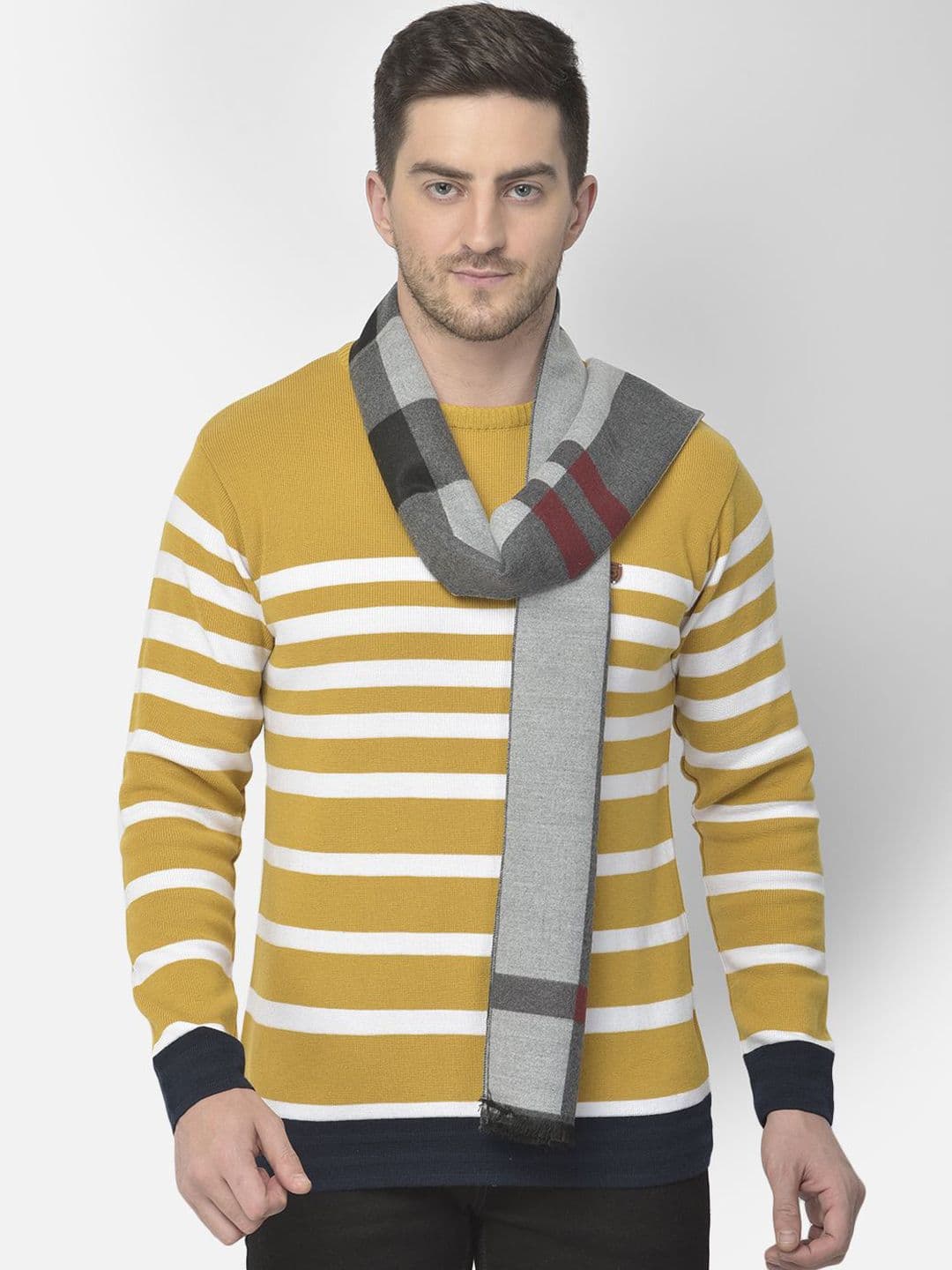 Cazzano Men Striped Acrylic Mufflers - view 1