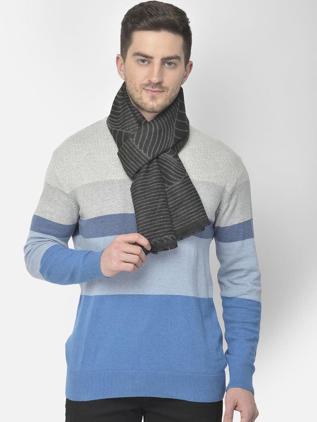 Cazzano Men Striped Acrylic Mufflers - view 1