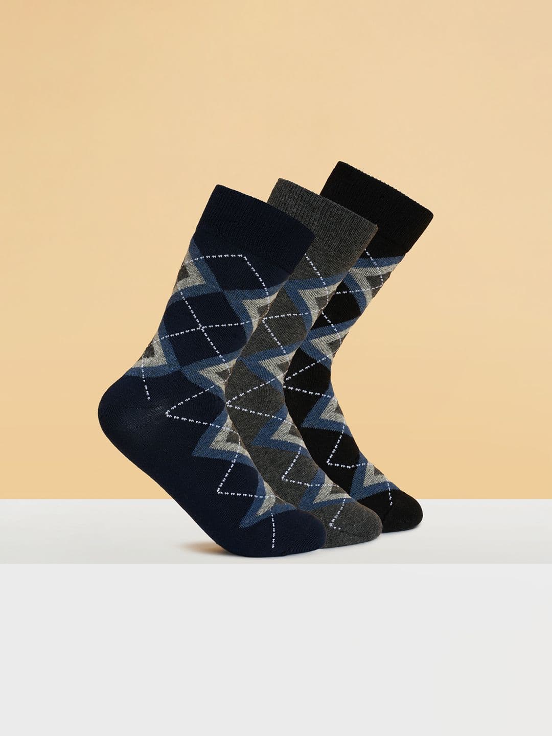 BYFORD by Pantaloons Men Pack Of 3 Ankle-Length Socks - view 1