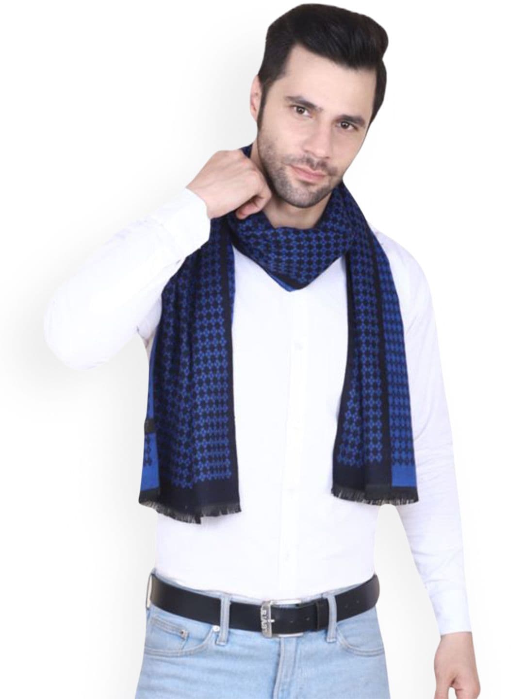 Cazzano Men Patterned Merino Wool Mufflers - view 1