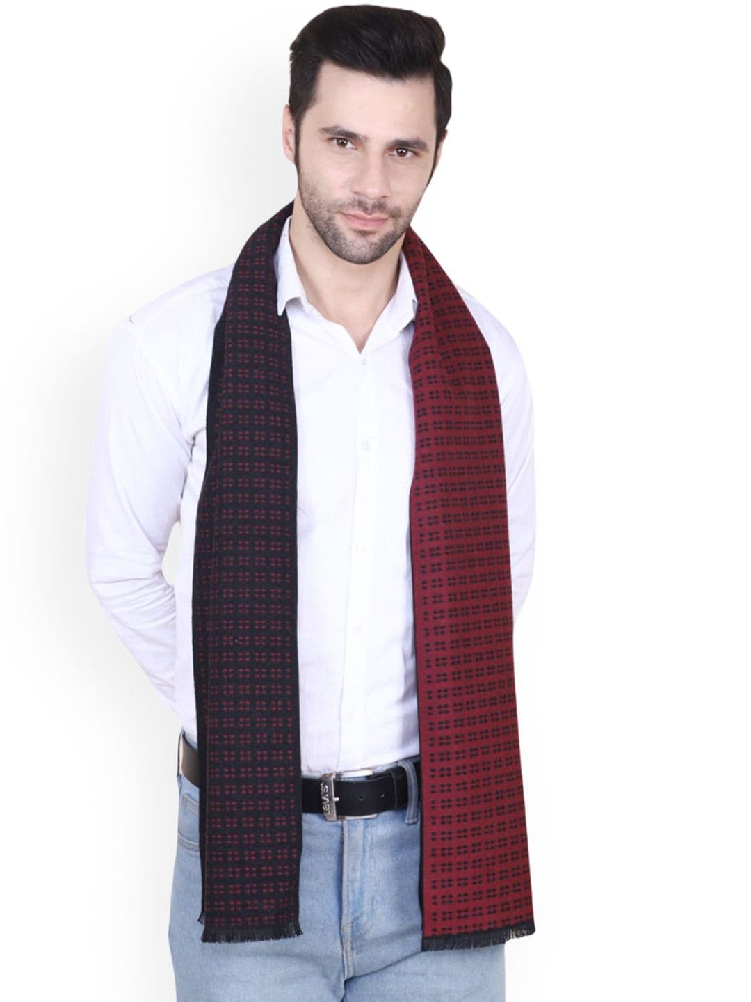 Cazzano Men Checked Merino Wool Mufflers - view 1