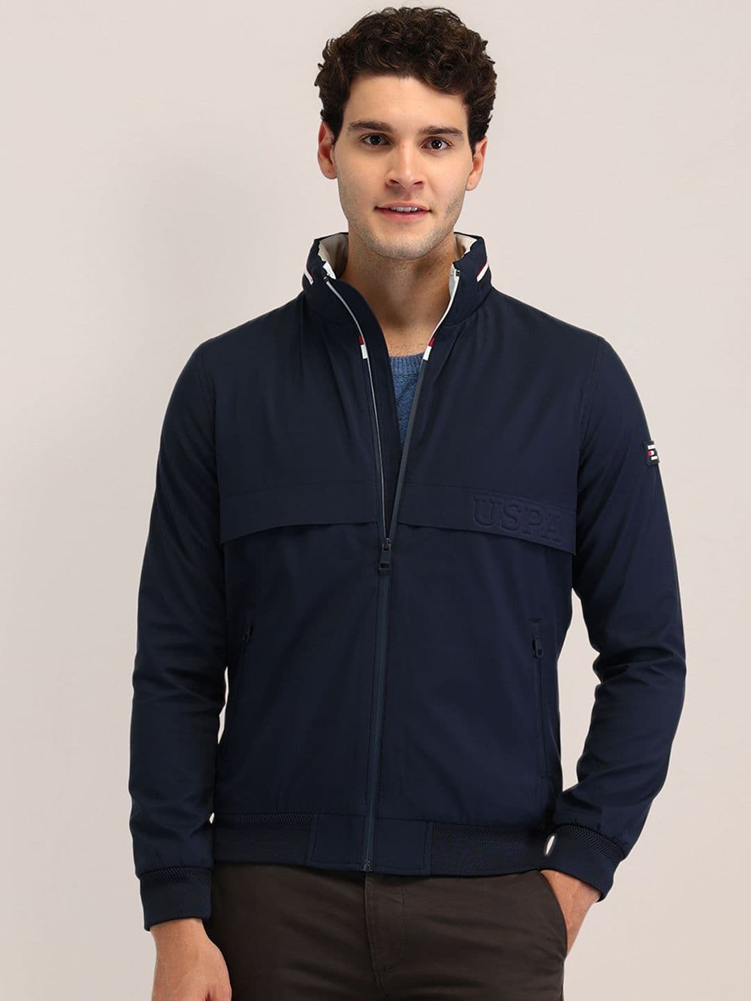 U.S. Polo Assn. Men Brand Logo Bomber Jacket - view 1