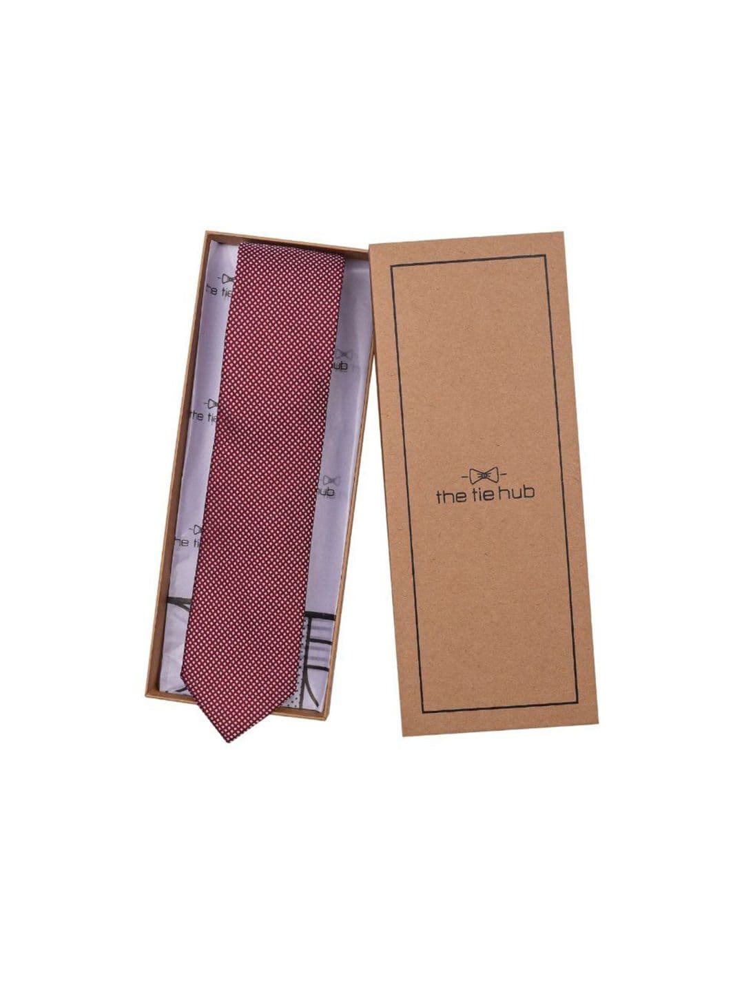 The Tie Hub Men Printed Skinny Tie - view 1