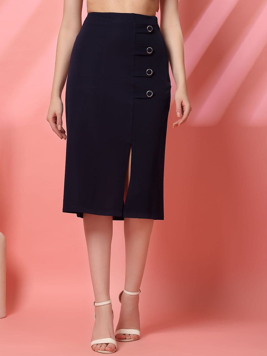 STYLECAST X KASSUALLY Knee Length Pencil Skirt - view 1