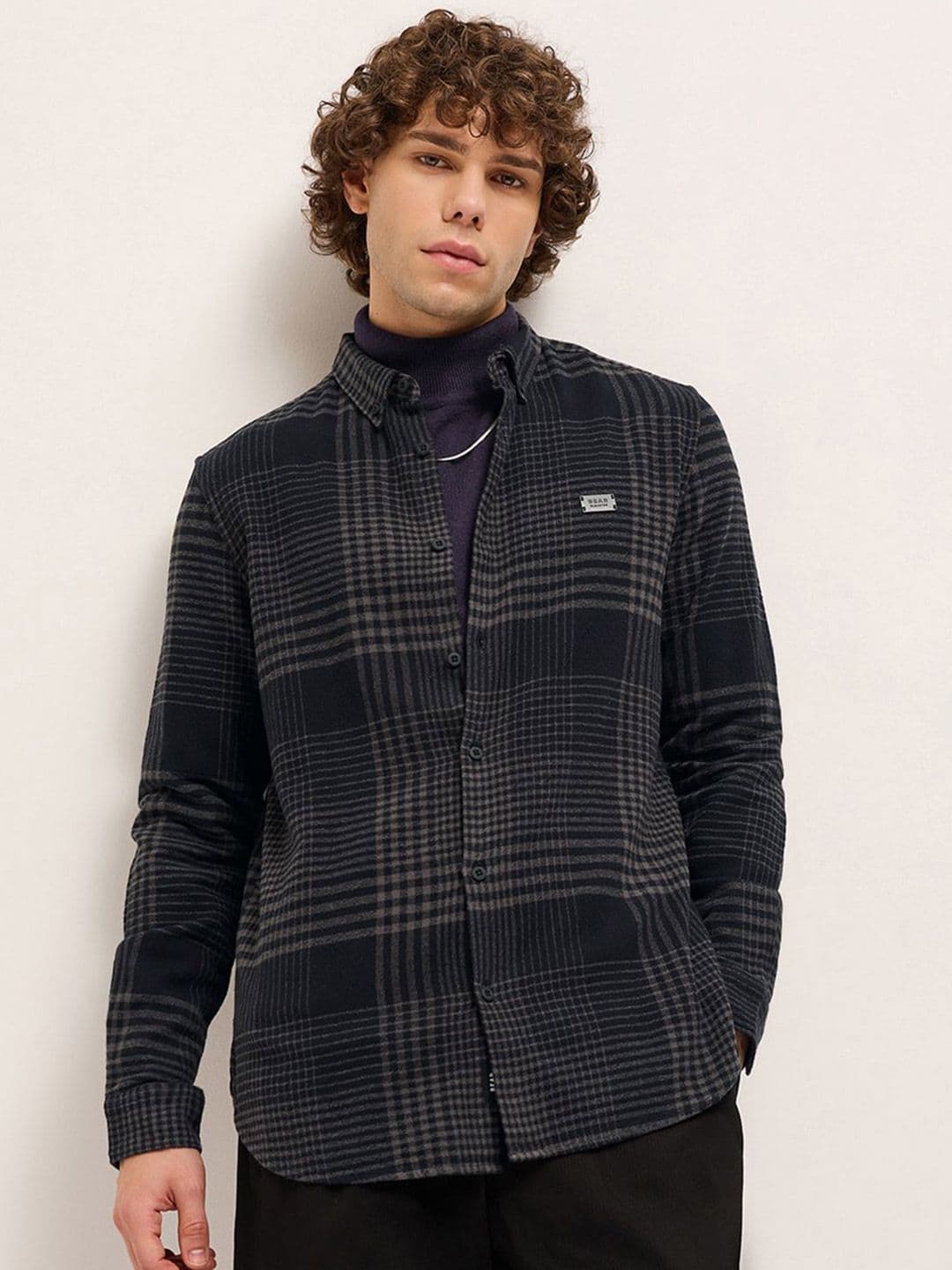 THE BEAR HOUSE Men Slim Fit Opaque Checked Casual Shirt - view 1