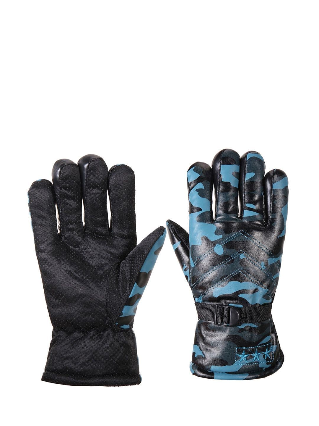 Alexvyan Men Protective Snow & Wind Proof Fur-Inside Thermal Riding Winter Soft Gloves - view 1