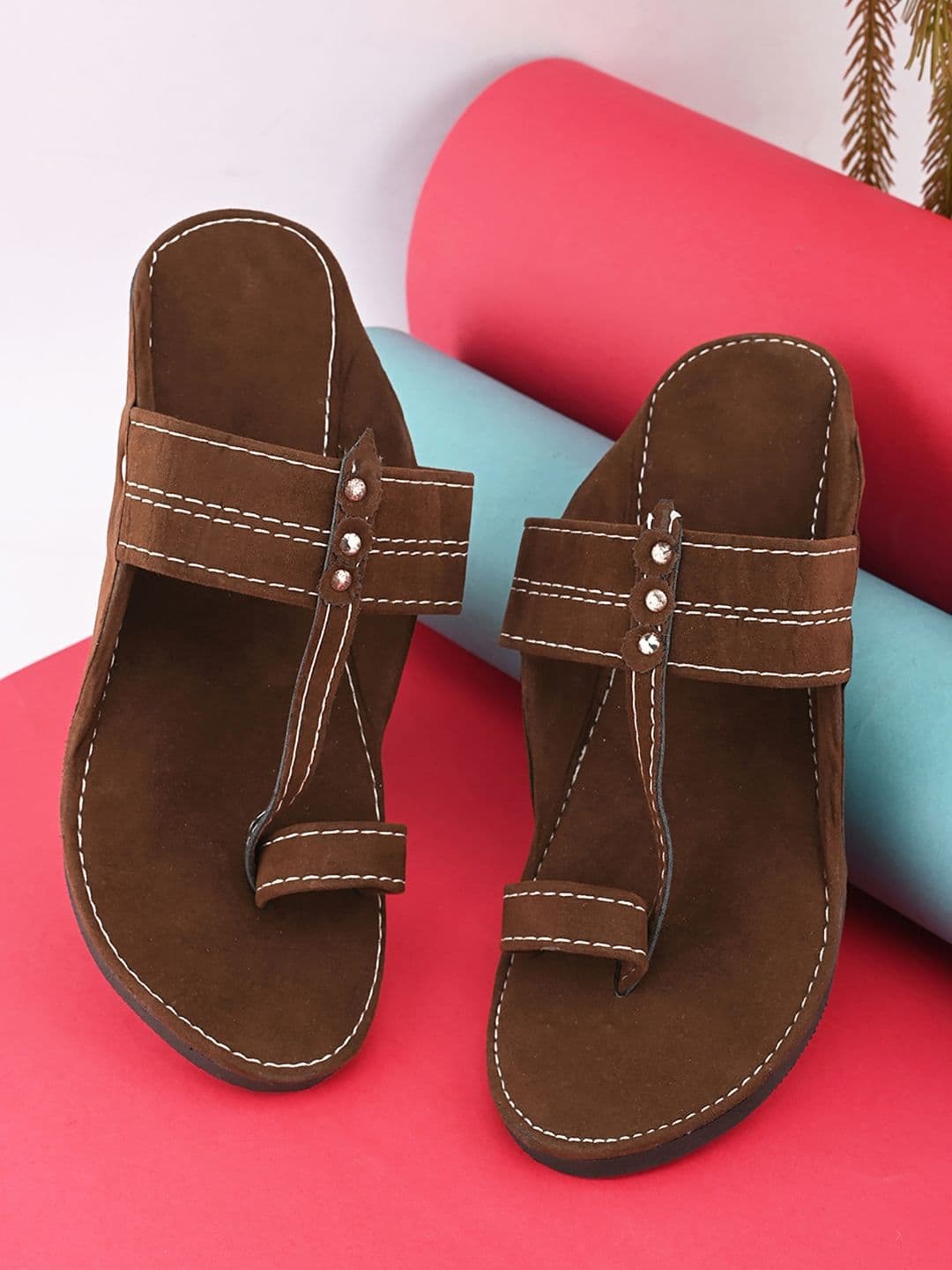 Apratim Men One Toe Flats - view 1