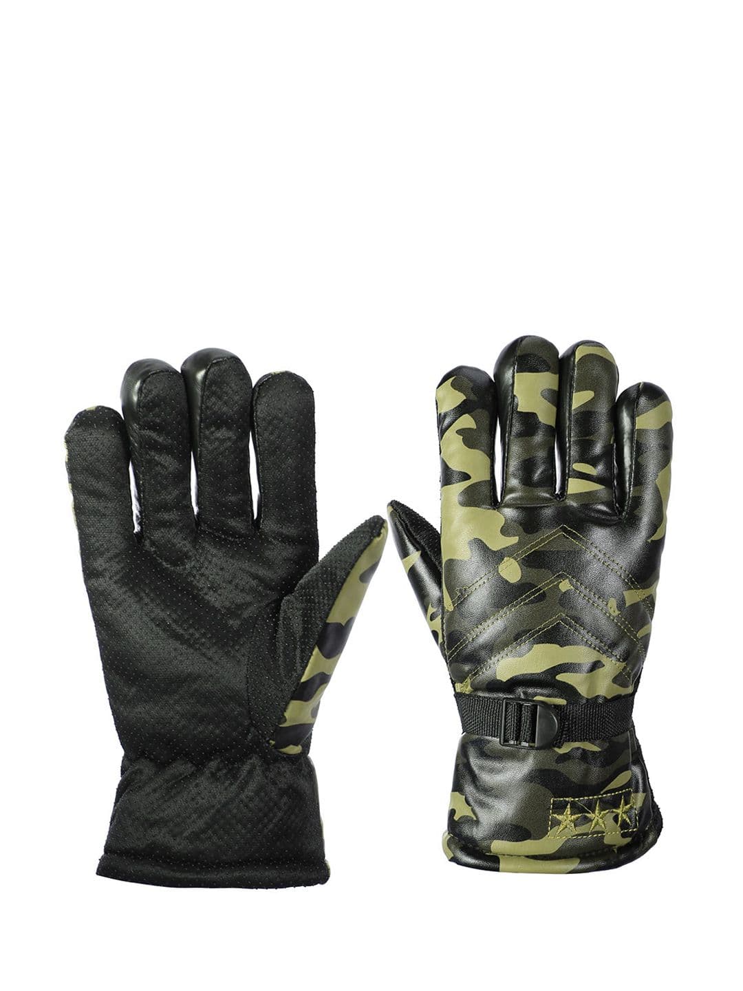 Alexvyan Men Protective Snow & Wind Proof Thermal Riding Winter Warm & Soft Gloves - view 1