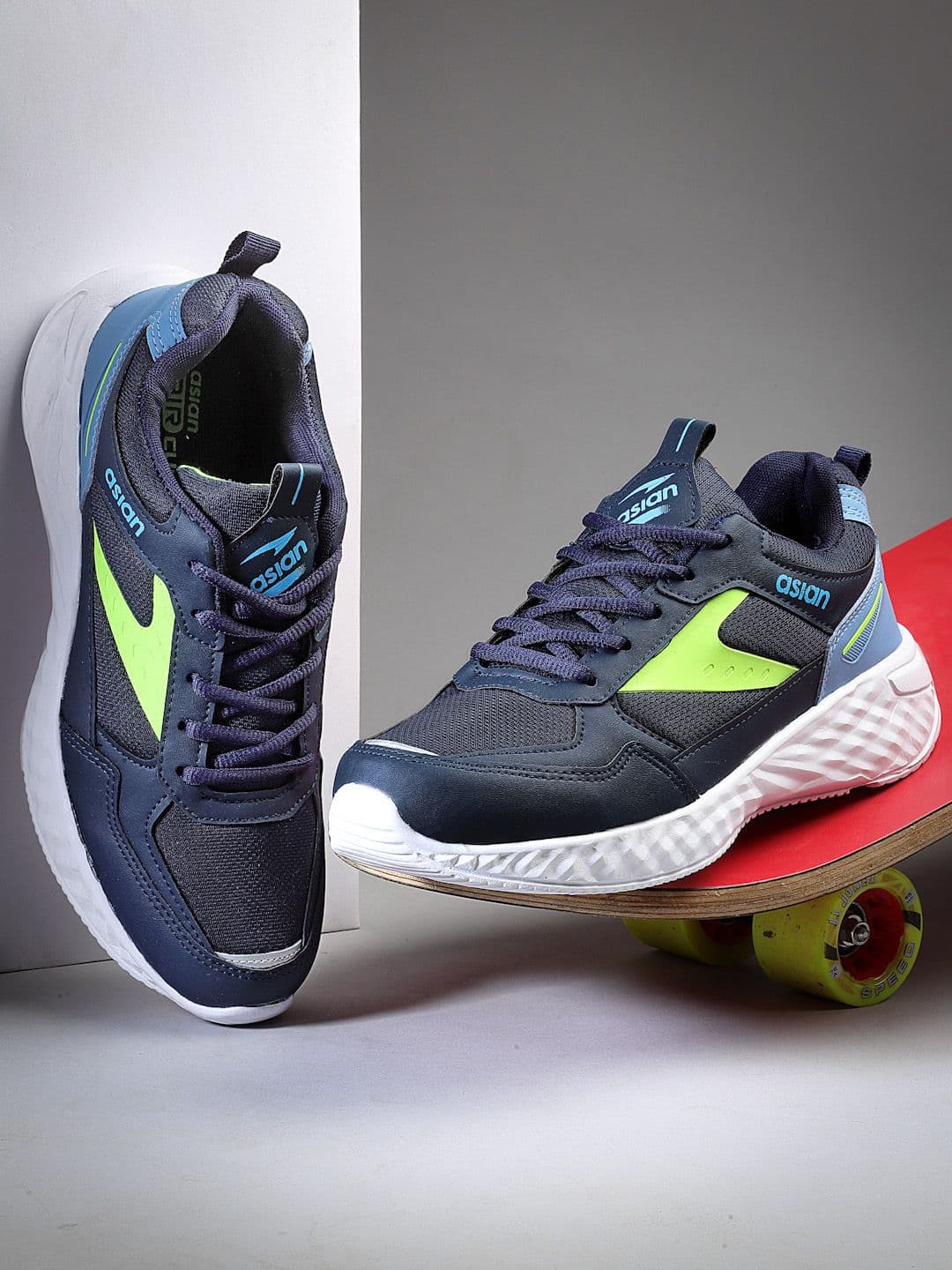 ASIAN Men Mesh Running Non-Marking Shoes - view 1