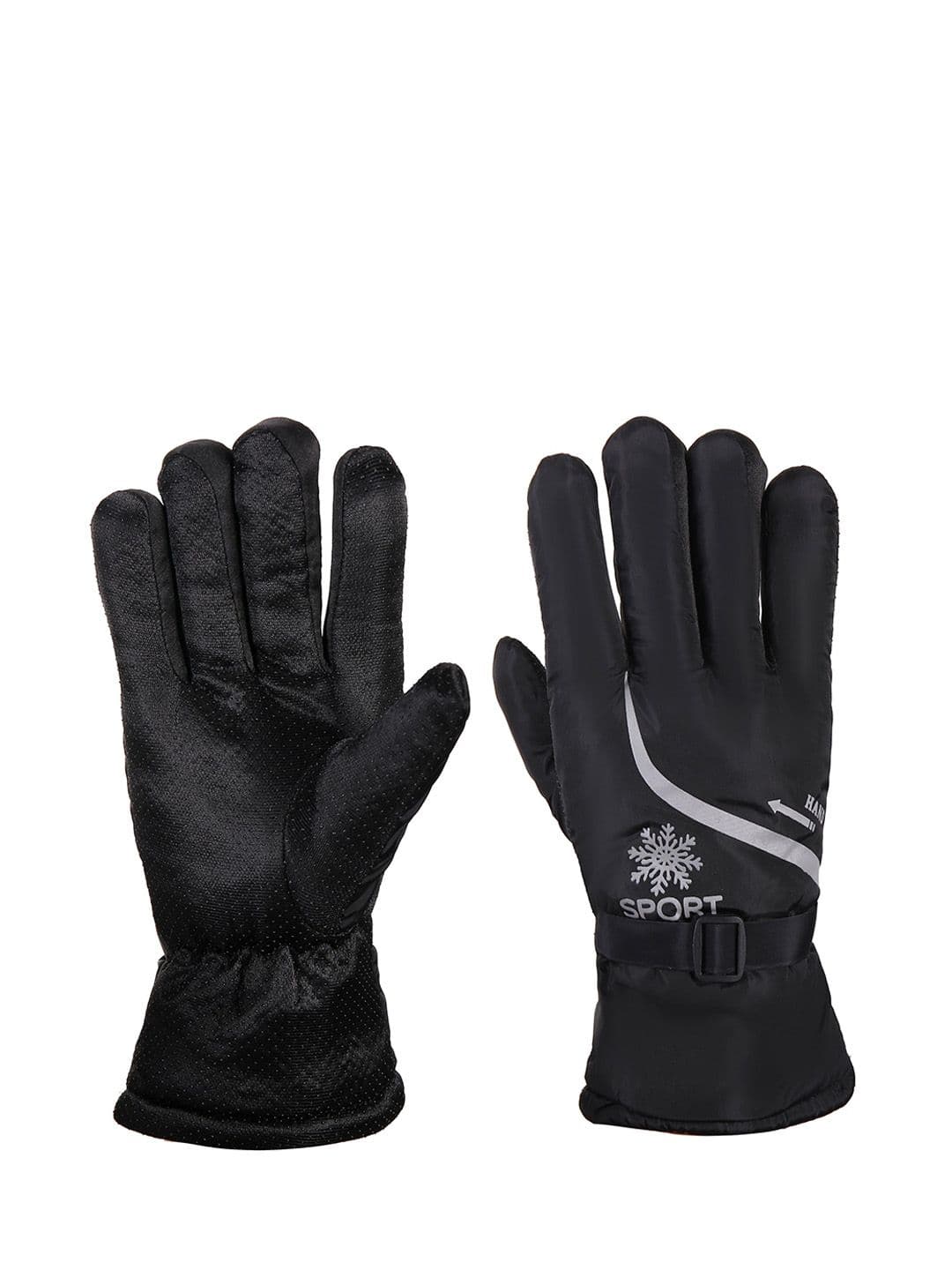 Alexvyan Men Protective Snow & Wind Proof Fur-Inside Thermal Riding Winter Soft Gloves - view 1