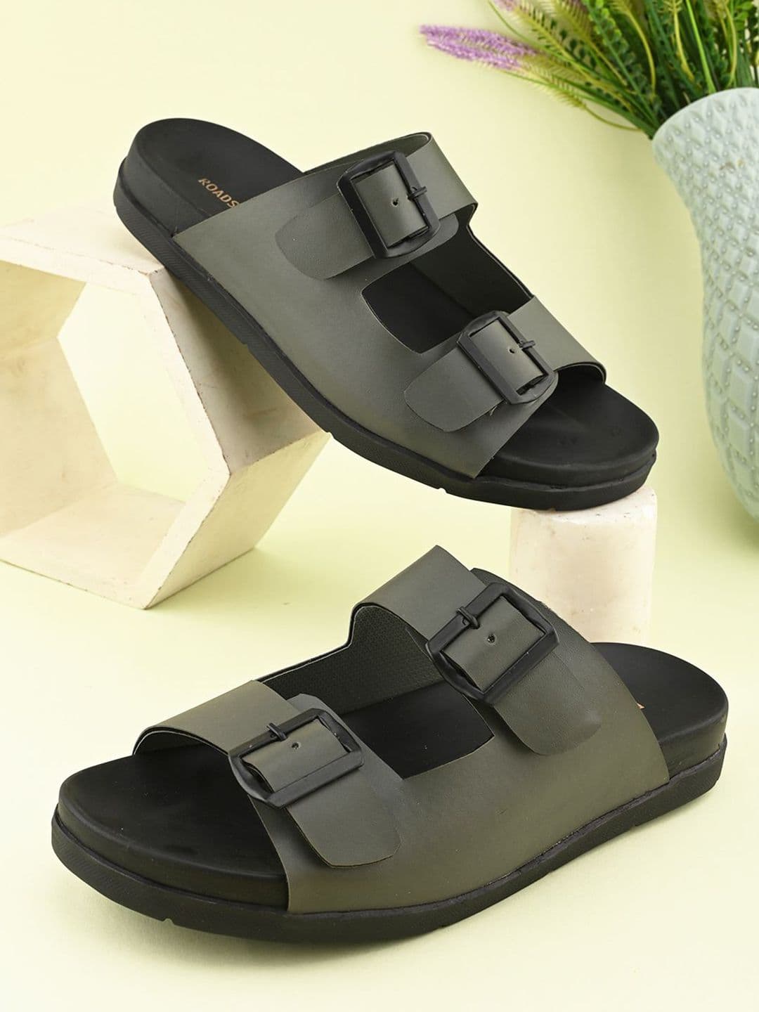 The Roadster Lifestyle Co Men Double Strap Comfort Footbed Sandals - view 1