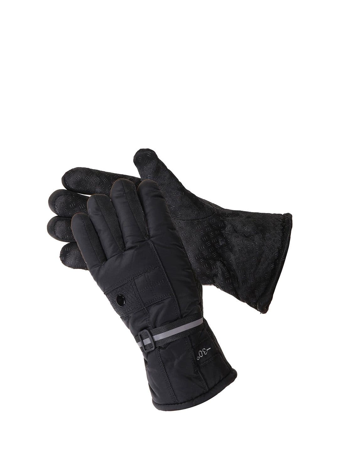 Alexvyan Men Protective Snow & Wind Proof Thermal Riding Winter Warm & Soft Gloves - view 1
