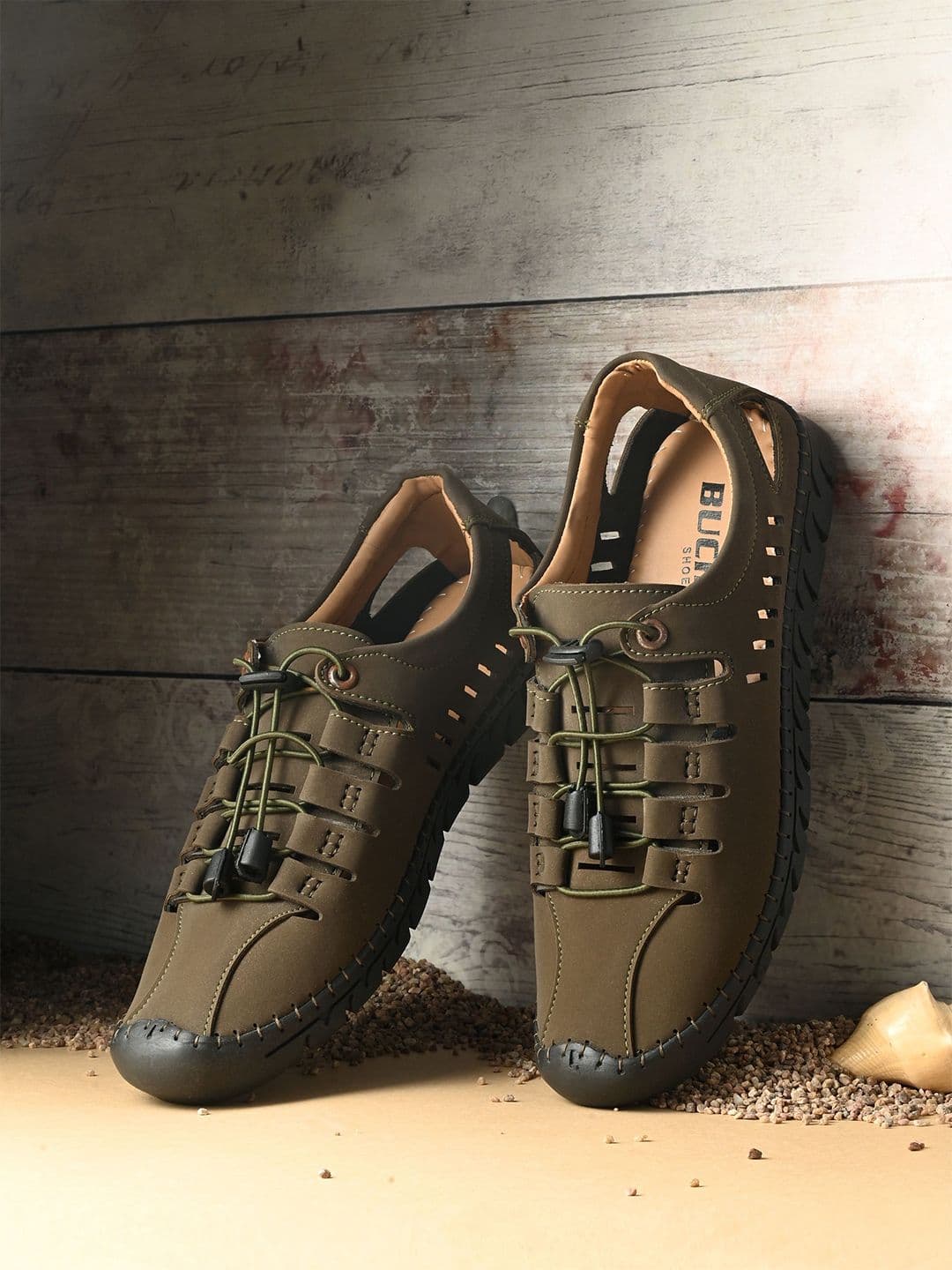 BUCIK Men Lace-Up Comfort Sandals - view 1
